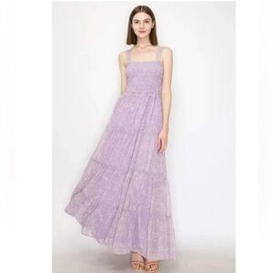 INA Fashion- Chiffon Floral Maxi Dress